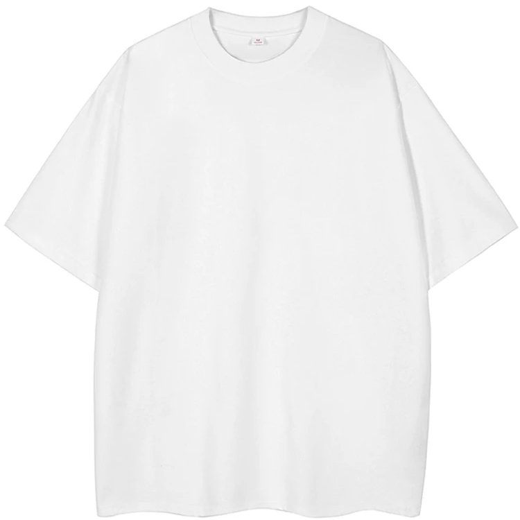 Unisex Oversized Heavy Cotton T-Shirt – 260G Korean Fashion Loose Fit Short Sleeve Tee for Summer Casual Wear