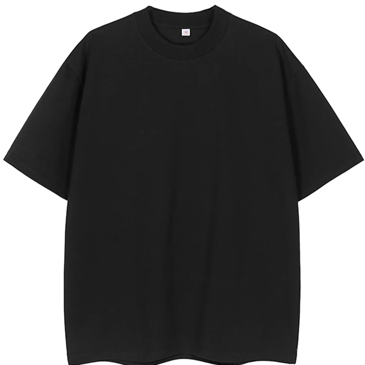 Unisex Oversized Heavy Cotton T-Shirt – 260G Korean Fashion Loose Fit Short Sleeve Tee for Summer Casual Wear