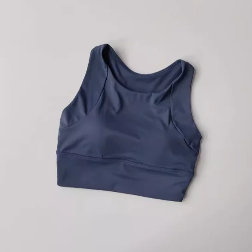 Women's Shock-Proof Full-Cup Sports Vest – Breathable All-in-One Running & Yoga Bra