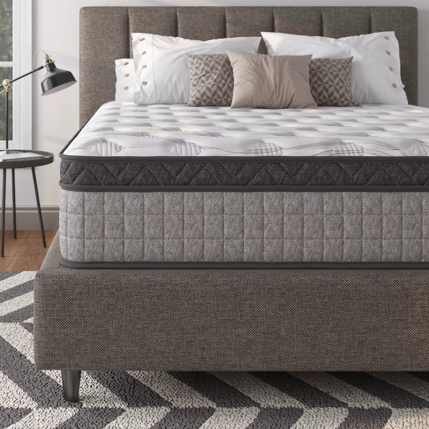 10-Inch Full Size Hybrid Mattress – Cooling Gel Memory Foam with Pocket Innerspring Support