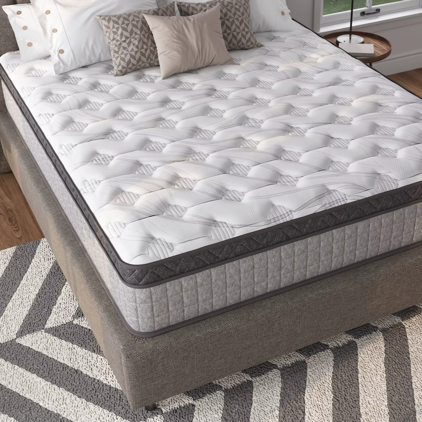 10-Inch Queen Hybrid Mattress – Cooling Gel Memory Foam with Pocket Innerspring Support (CertiPUR-US & OEKO-TEX Certified)