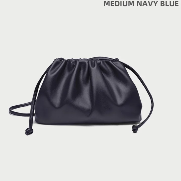 Soft PU Leather Hobo Bag – Women's Minimalist Shoulder & Crossbody Handbag with Hasp Closure