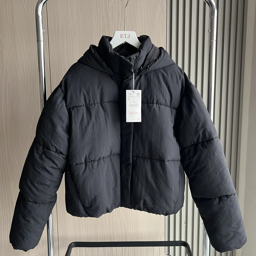 Waterproof Hooded Quilted Jacket – Short Thick Cotton-Padded Winter Coat