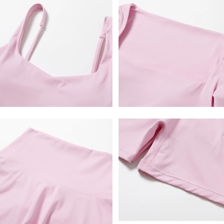 2PCS Quick-Dry Yoga Workout Set – Long Sleeve Top & High Waist Leggings for Women