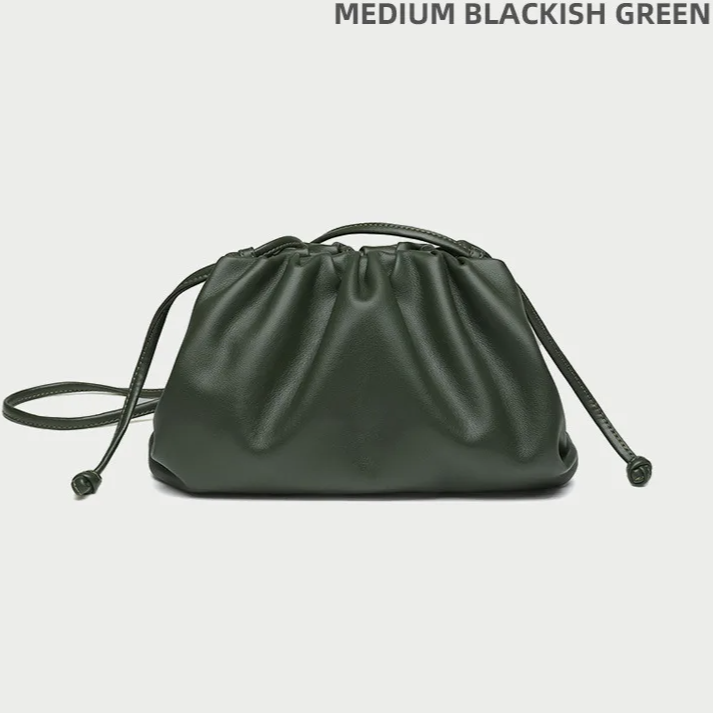 Soft PU Leather Hobo Bag – Women's Minimalist Shoulder & Crossbody Handbag with Hasp Closure