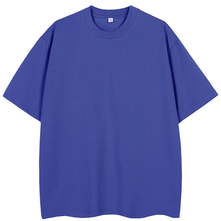 Unisex Oversized Heavy Cotton T-Shirt – 260G Korean Fashion Loose Fit Short Sleeve Tee for Summer Casual Wear