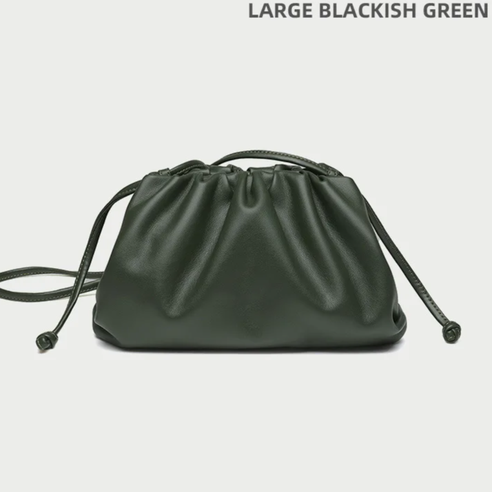 Soft PU Leather Hobo Bag – Women's Minimalist Shoulder & Crossbody Handbag with Hasp Closure