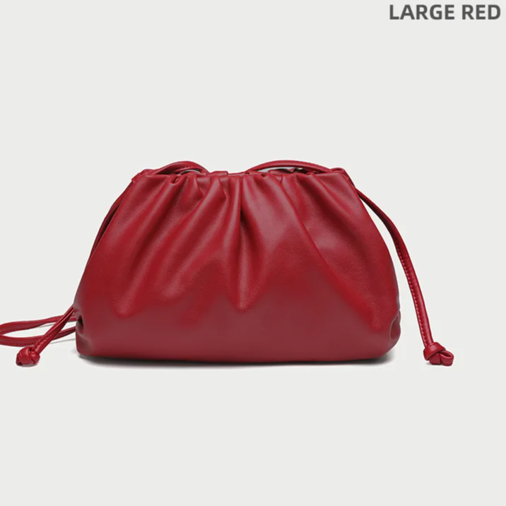 Soft PU Leather Hobo Bag – Women's Minimalist Shoulder & Crossbody Handbag with Hasp Closure