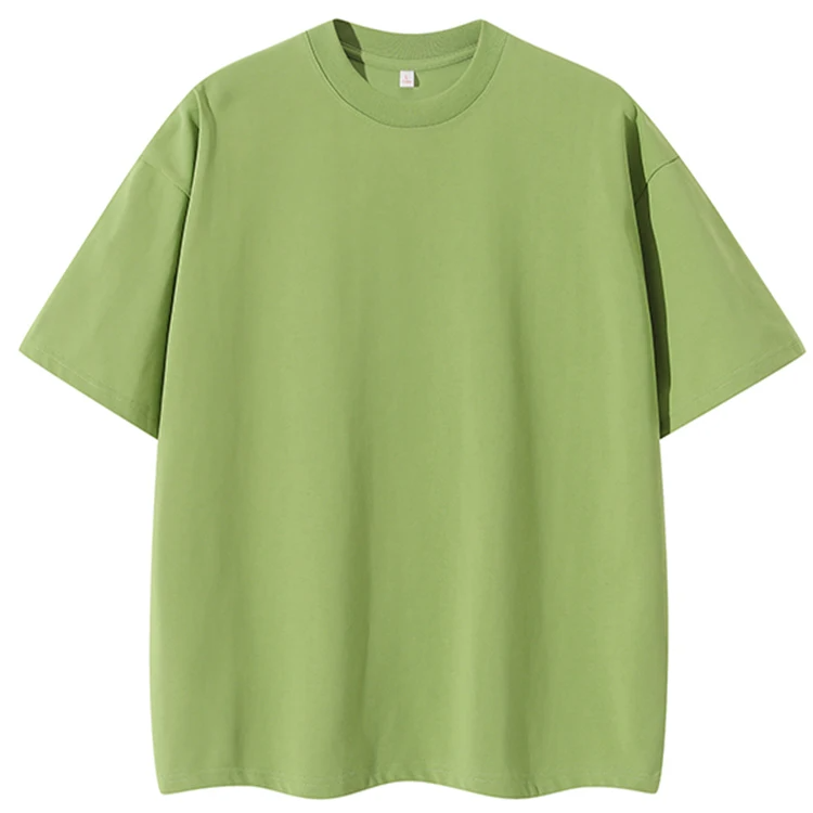 Unisex Oversized Heavy Cotton T-Shirt – 260G Korean Fashion Loose Fit Short Sleeve Tee for Summer Casual Wear