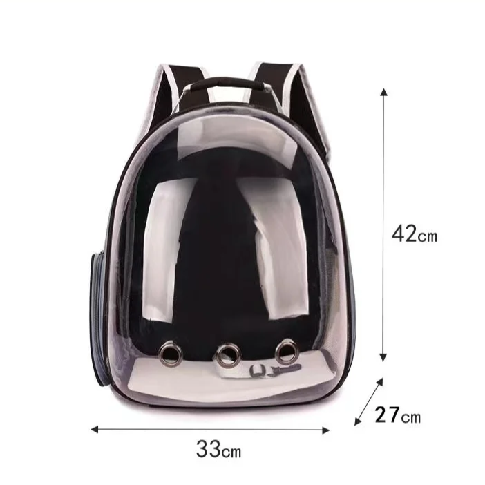 Cat Backpack Carrier – Transparent Panoramic View Pet Travel Bag, Breathable & Lightweight Shoulder Backpack for Medium Cats