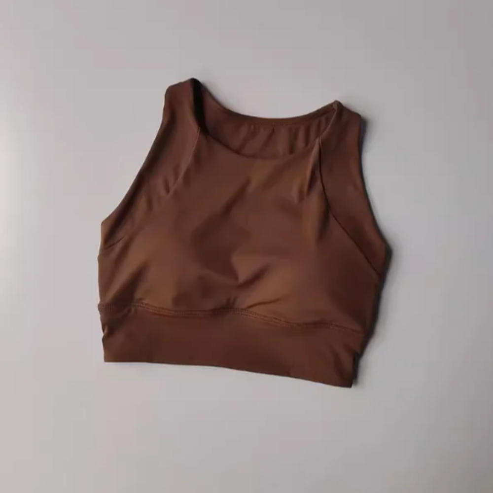 Women's Shock-Proof Full-Cup Sports Vest – Breathable All-in-One Running & Yoga Bra