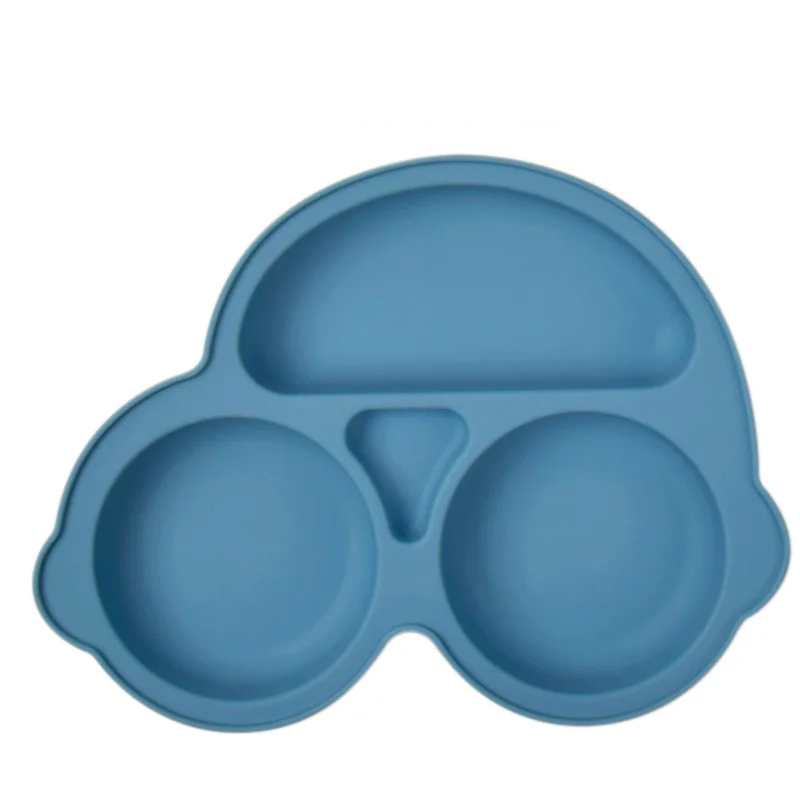 Baby Silicone Suction Plate – Smile Face Cartoon Toddler Tableware for Safe & Fun Feeding