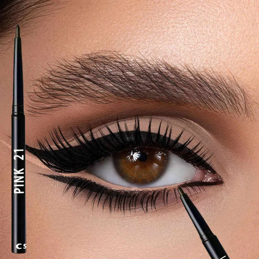 3pcs Waterproof Black Eyeliner Pencils – Smudge-Proof, Long-Lasting & Easy for Beginners