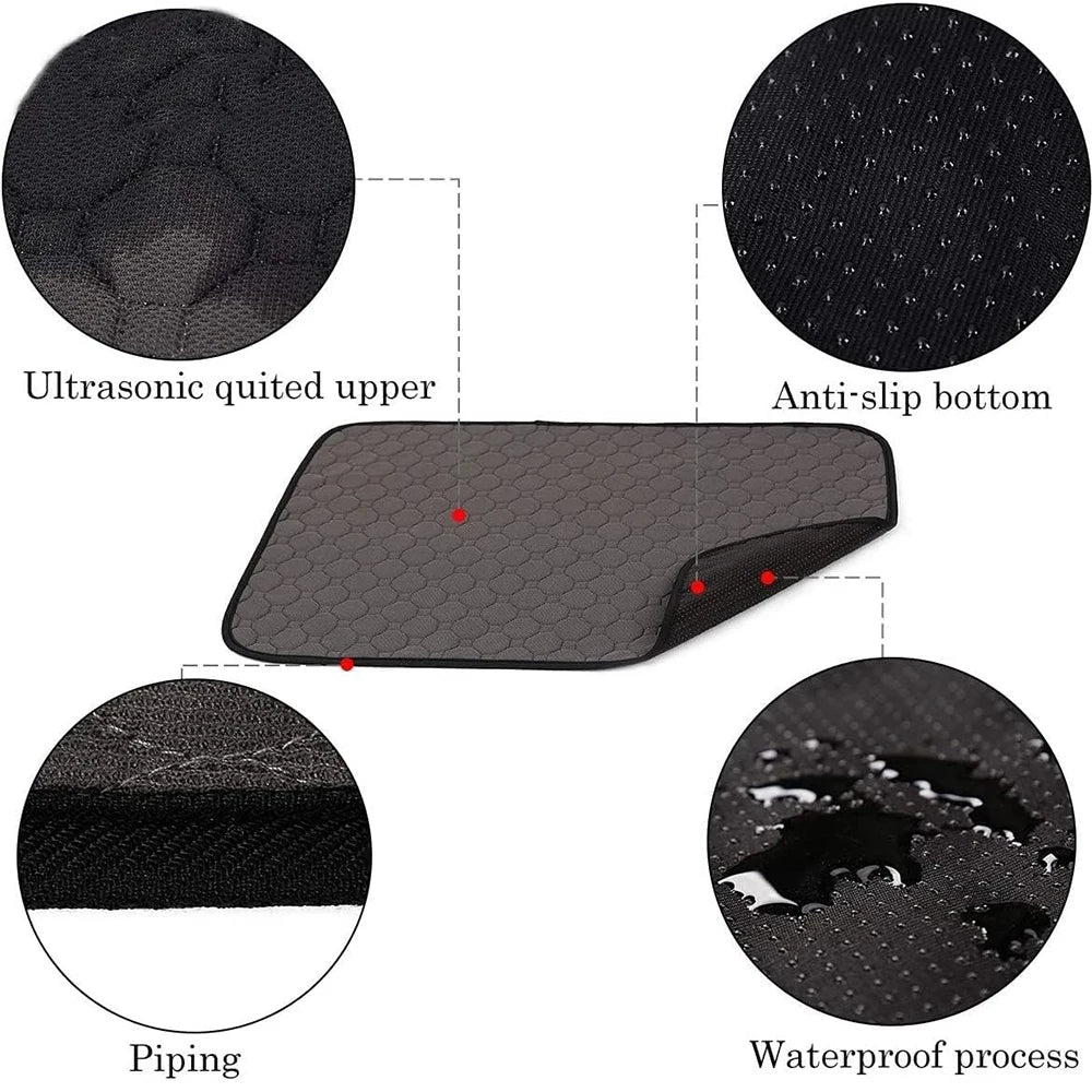 Washable Guinea Pig Cage Liner Pad – Reusable, Waterproof, Non-Slip Fleece Urinary Mat for Small Animals