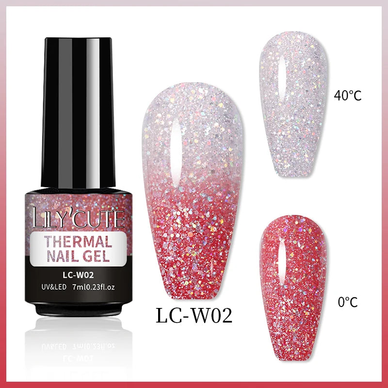 7ml Thermal Color-Changing Gel Nail Polish – Temperature Reactive Vernis with Matte & Bright Effect