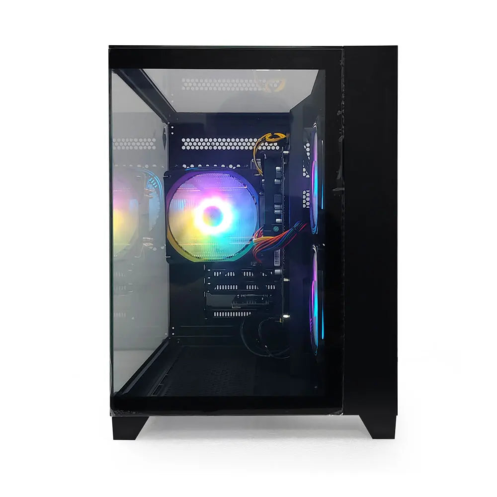 All-in-One Desktop Computer Setup – AMD Ryzen 5, SSD+HDD Storage, 16:9 LED Display, Gaming & Office Use