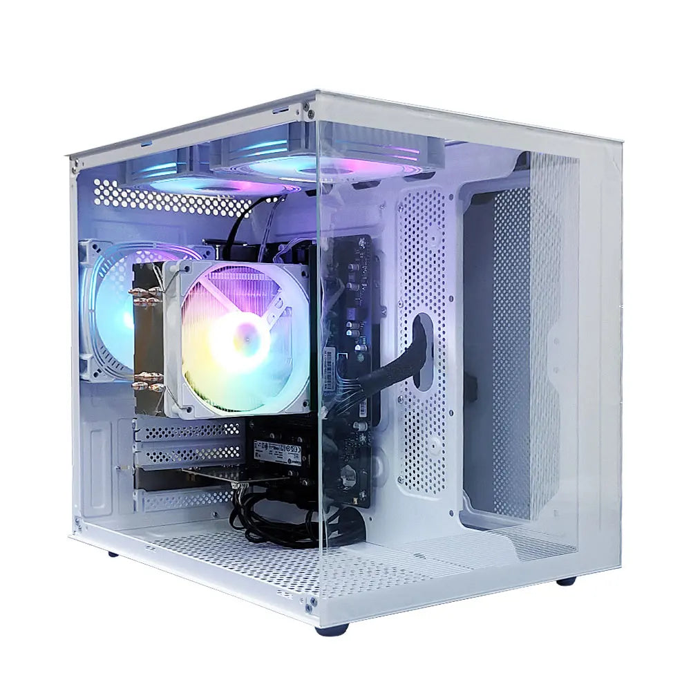 Affordable Prebuilt Full Gaming PC Setup – Custom Desktop Computer with SSD+HDD Storage, LED Display Output, and DDR4 RAM