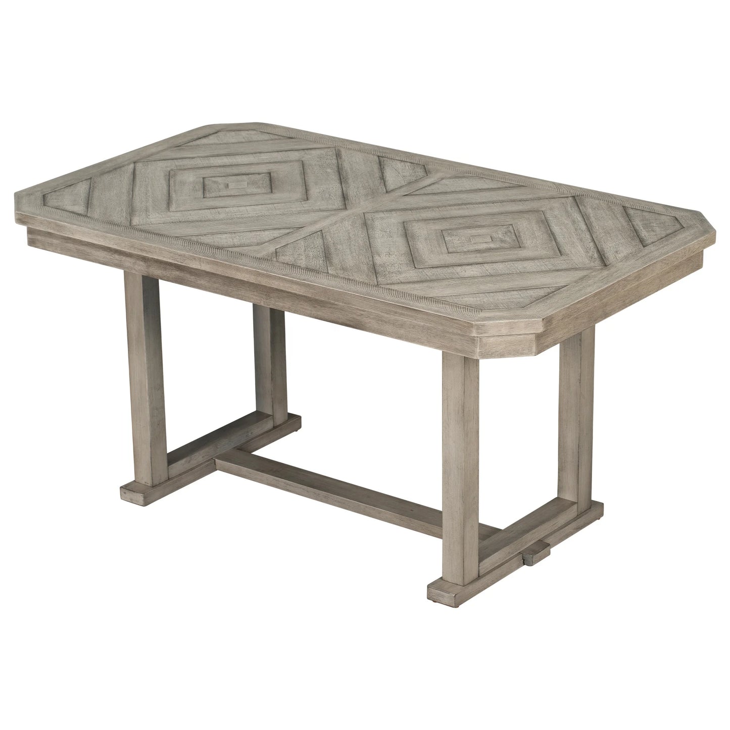 6-Piece Gray Oval Dining Table Set with Bench – Solid Wood Modern Furniture for Apartment or Farmhouse Use