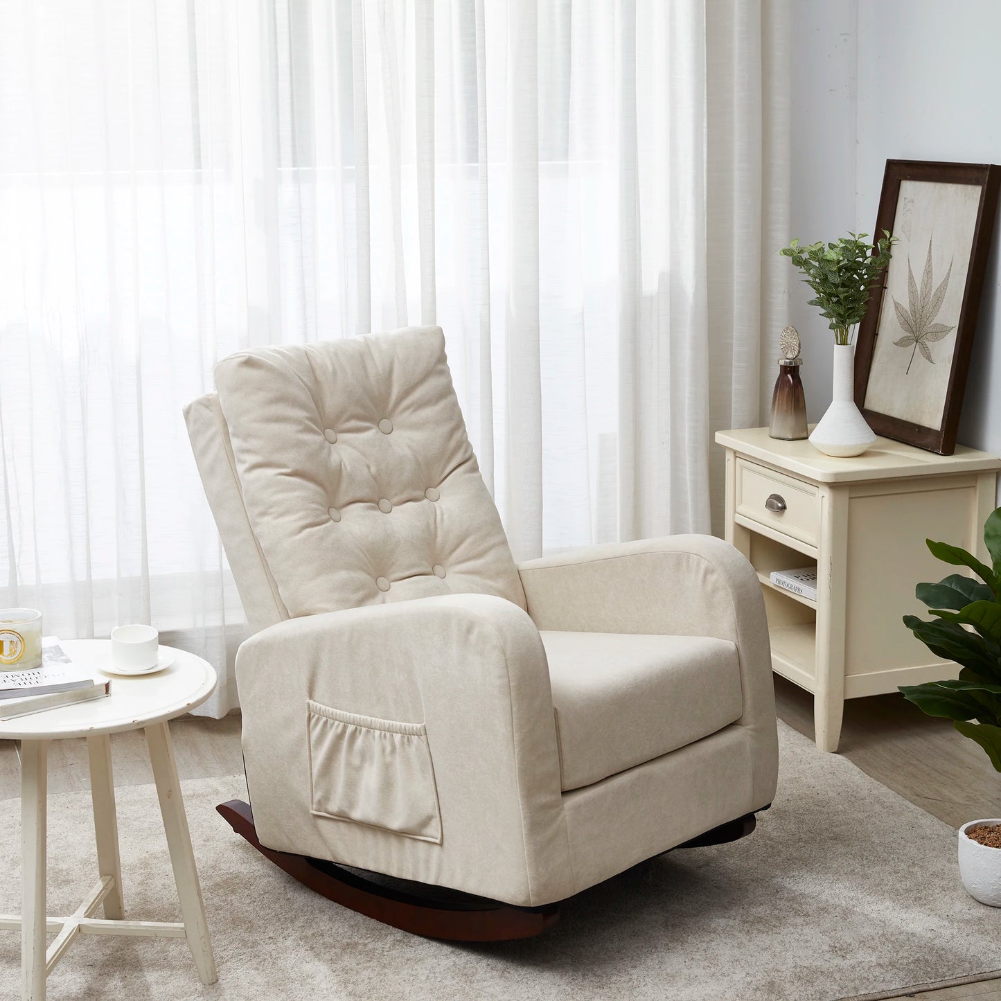 Adjustable Single Tatami Recliner Chair – Minimalist Lazy Sofa for Living Room, Bedroom or Balcony