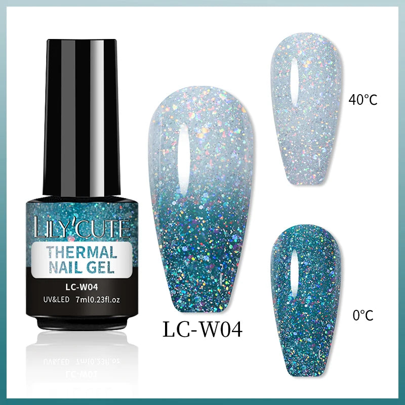 7ml Thermal Color-Changing Gel Nail Polish – Temperature Reactive Vernis with Matte & Bright Effect