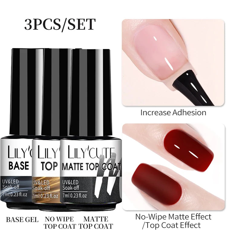 15ml Nail Extension Gel Kit – Soak Off UV Acrylic Gel in White, Clear & Pink for Home or Salon Nail Art