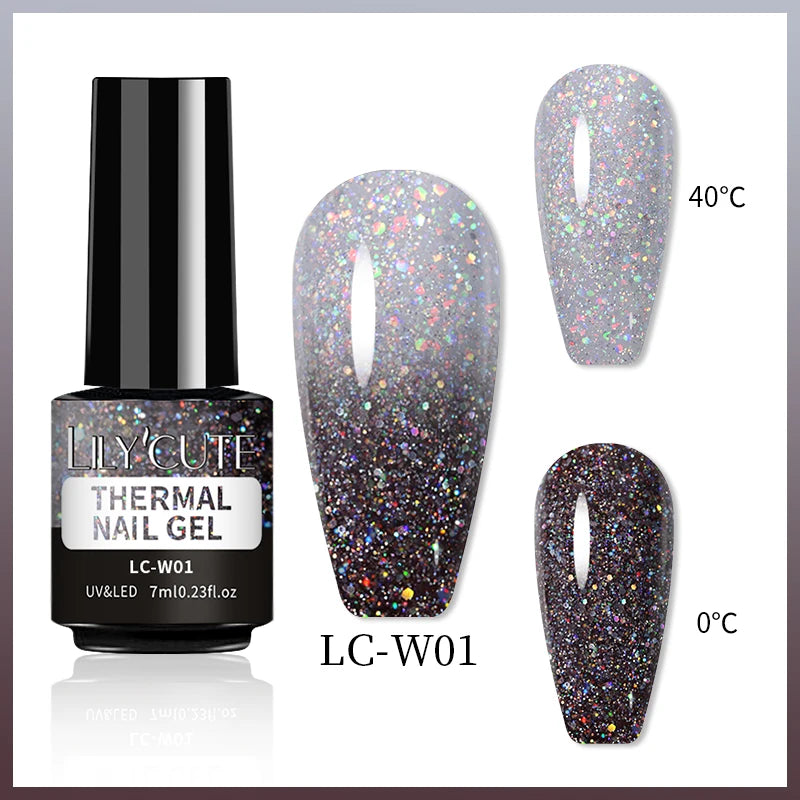 7ml Thermal Color-Changing Gel Nail Polish – Temperature Reactive Vernis with Matte & Bright Effect