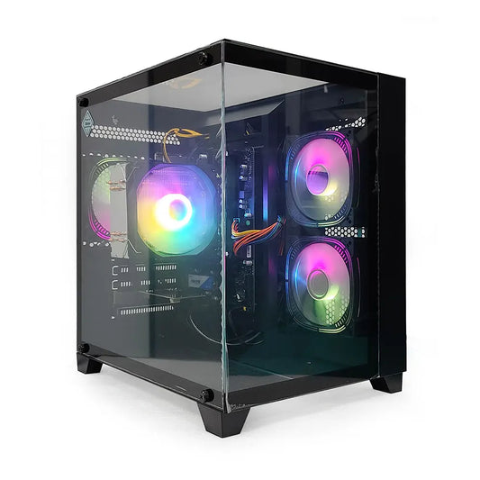 All-in-One Desktop Computer Setup – AMD Ryzen 5, SSD+HDD Storage, 16:9 LED Display, Gaming & Office Use