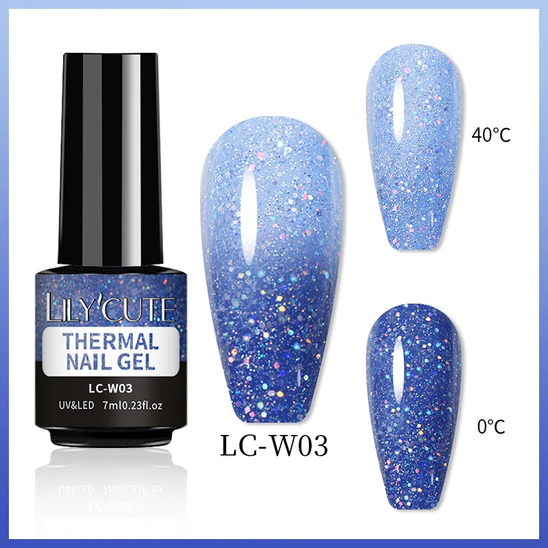 7ml Thermal Color-Changing Gel Nail Polish – Temperature Reactive Vernis with Matte & Bright Effect