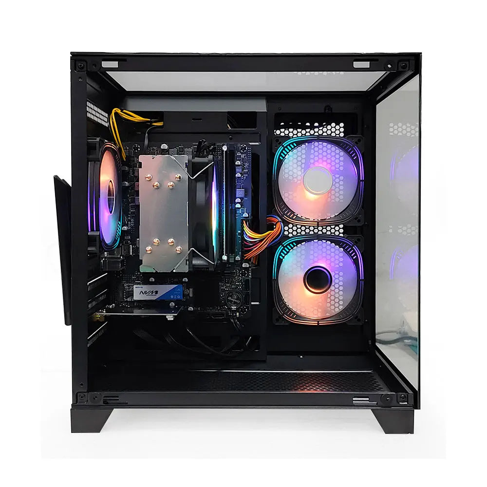 All-in-One Desktop Computer Setup – AMD Ryzen 5, SSD+HDD Storage, 16:9 LED Display, Gaming & Office Use