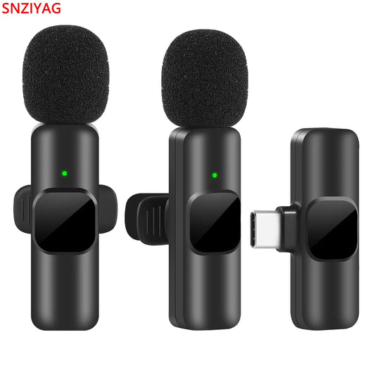 Wireless Lavalier Microphone – Portable Clip-On Mini Mic for iPhone & Android, Real-Time Audio Sync for Streaming, Vlogging & Recording
