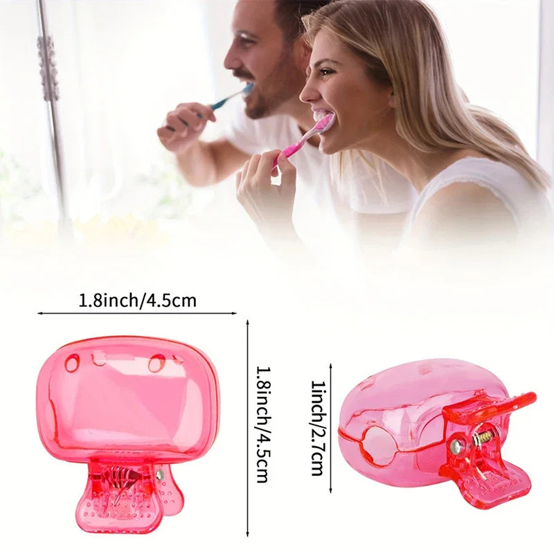 Travel Toothbrush Head Cover – Snap-On Protective Cap for Standard Toothbrushes, Compact & Hygienic for Home or Travel
