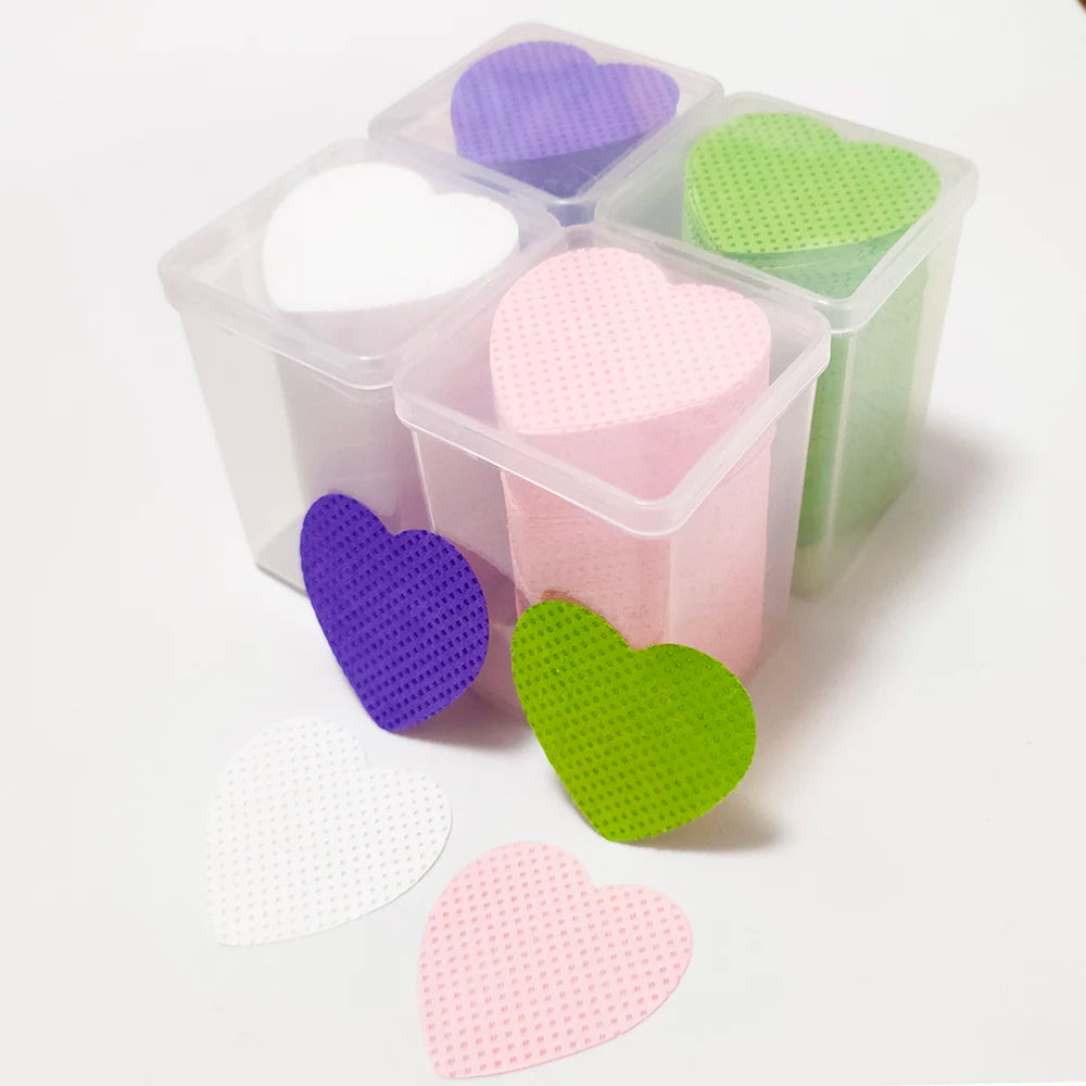 200 Pcs Lint-Free Nail Wipes – Non-Woven Nail Polish Remover Pads for Gel Cleaning, Eyelash Extension & Salon Use