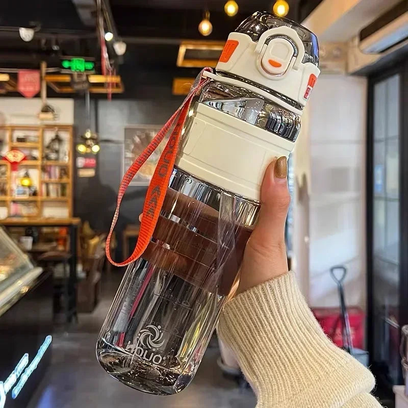 1L and 750ml Plastic Sports Water Bottle – Portable Leakproof Water Cup for Gym, School, and Outdoor Activities