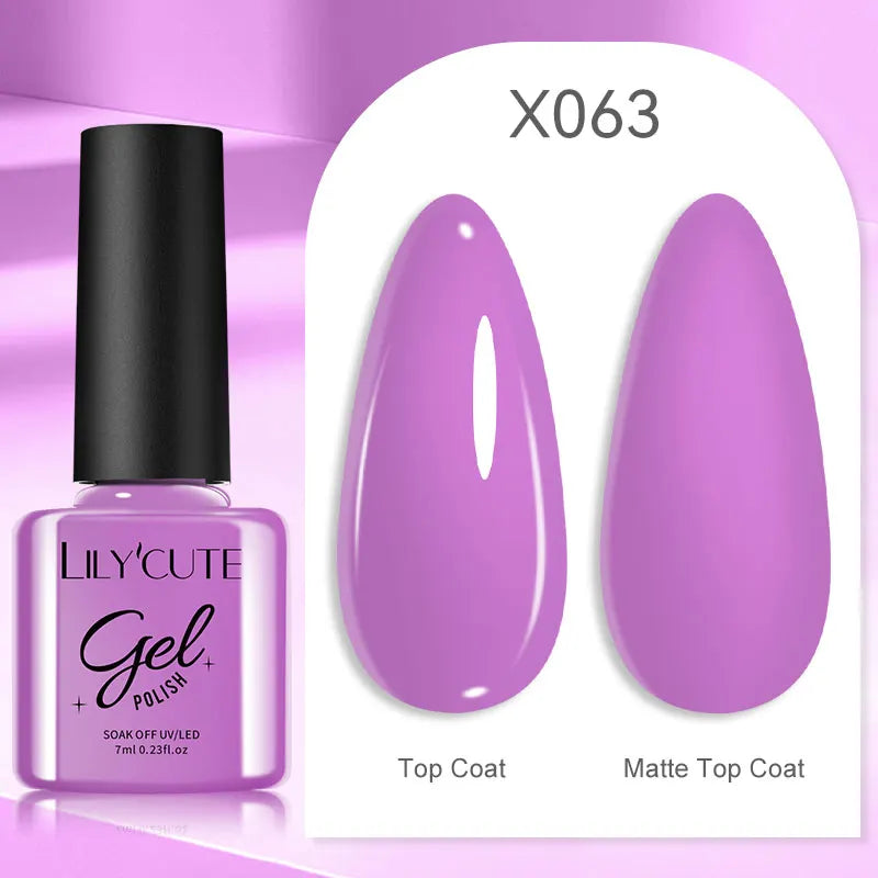 7ml Thermal Color-Changing Gel Nail Polish – Temperature Reactive Vernis with Matte & Bright Effect