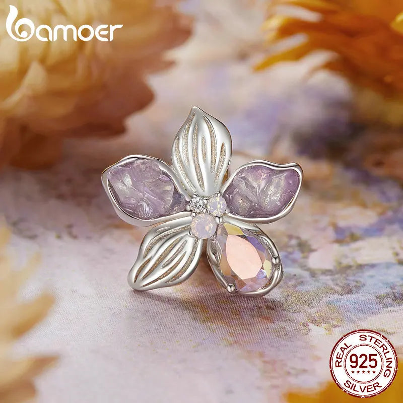 925 Sterling Silver Dragonfly, Butterfly, Flower, or Bird Charm – Sparkling Beads for DIY Bracelets