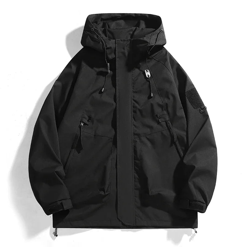Unisex Waterproof Outdoor Windbreaker Jacket – Lightweight Hooded Coat for Hiking, Camping, Fishing & Daily Wear (Spring & Autumn)