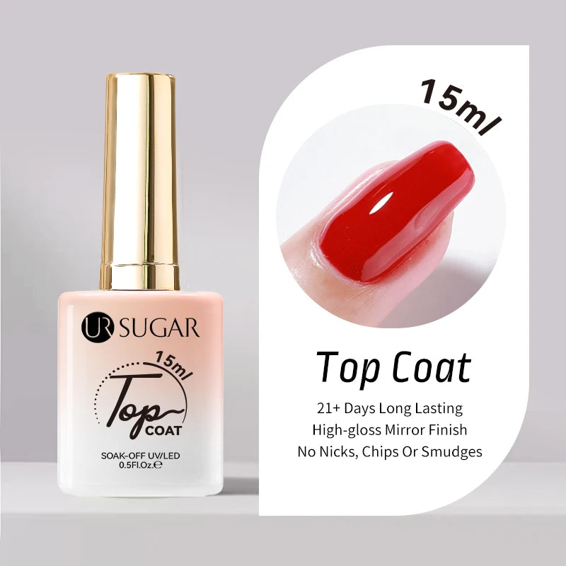 UR SUGAR 15ml Blood Red Jelly Gel Polish – Translucent Crystal Nude Gel for Fall & Winter UV/LED Manicure