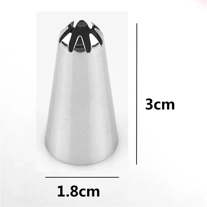 24/48-Piece Stainless Steel Cake Decorating Nozzle Tips Set – Piping Icing Cream Pastry Tools with Bag for DIY Baking & Dessert Design