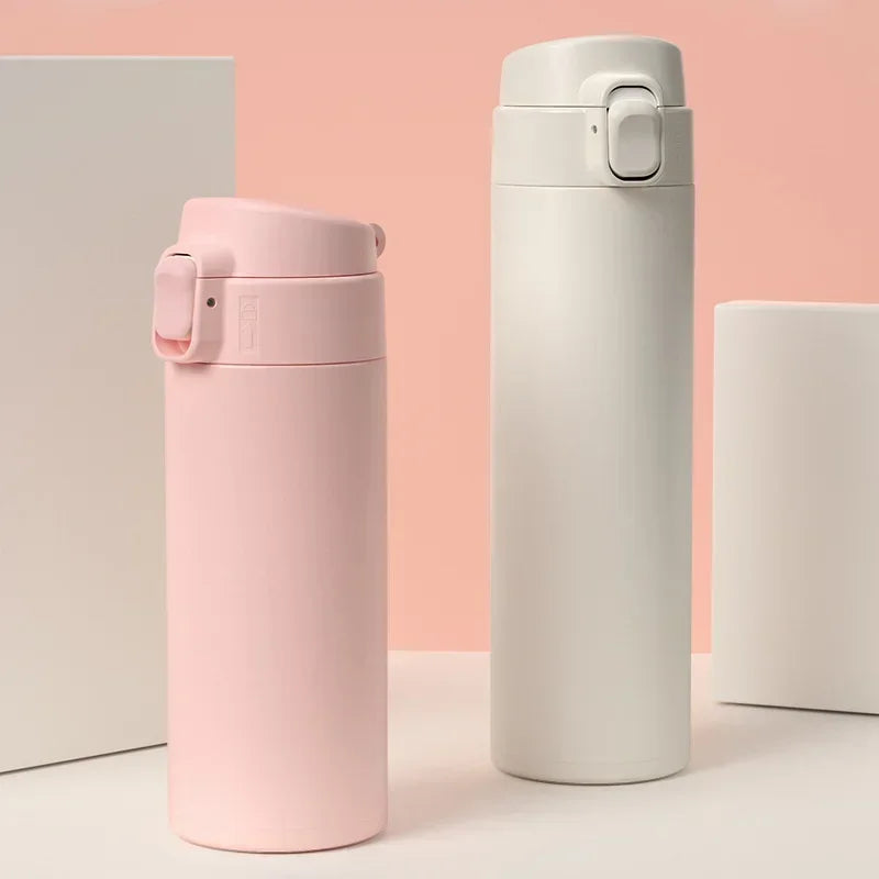 450ML Stainless Steel Thermos Water Bottle – Vacuum Insulated Mug for Hot and Cold Drinks