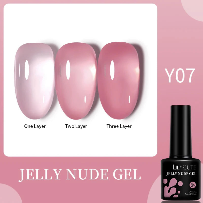 7ml Purple Red Glitter Gel Nail Polish – Soak Off UV Semi-Permanent Varnish for DIY Winter Nail Art
