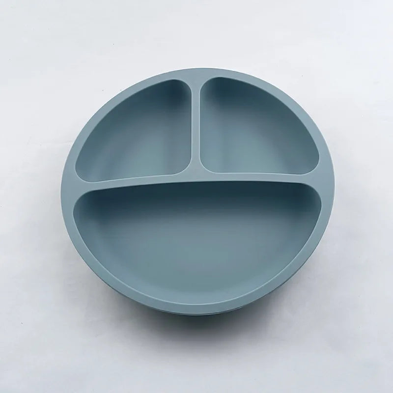 Baby Silicone Suction Plate – Smile Face Cartoon Toddler Tableware for Safe & Fun Feeding