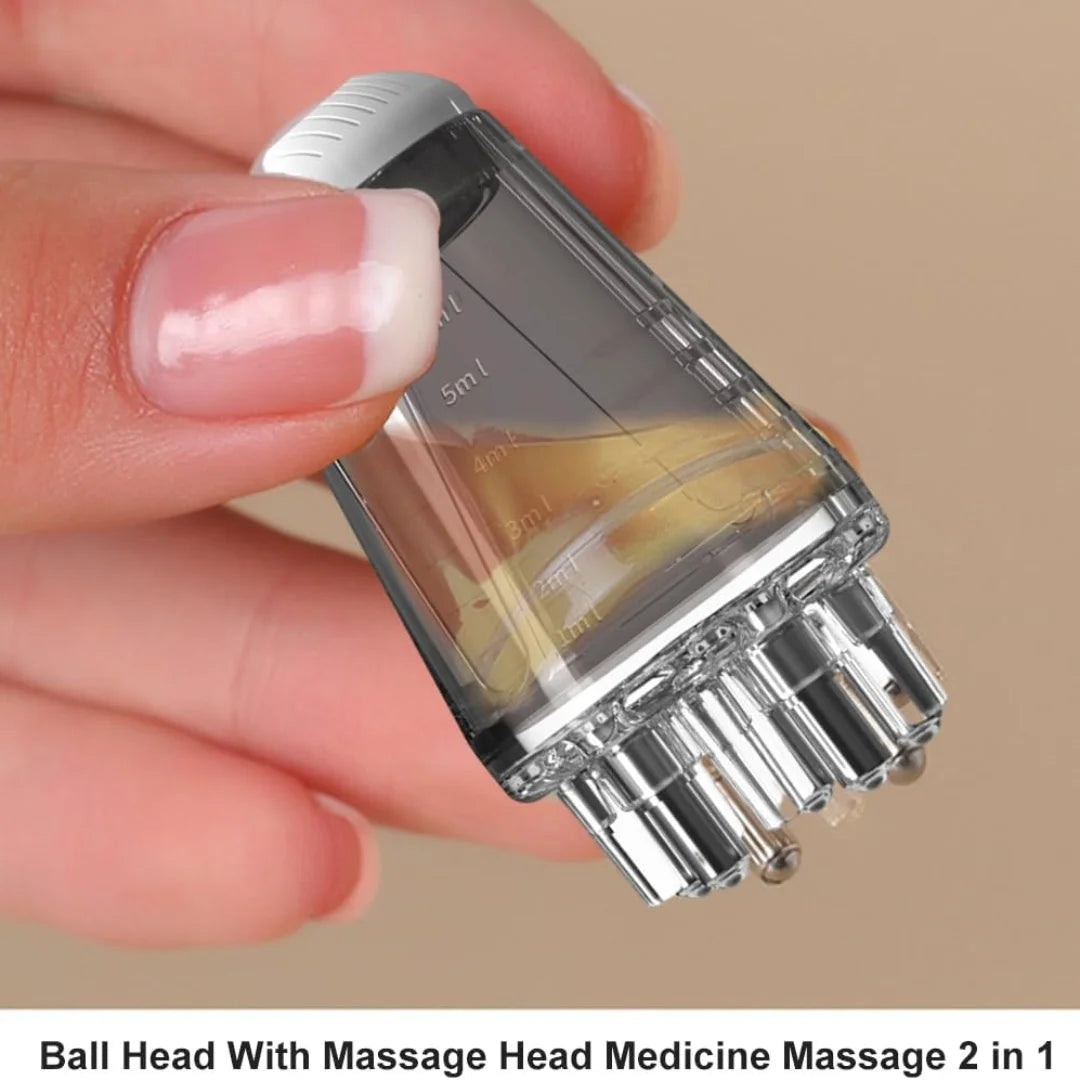 6ml Scalp Applicator with Roller Ball – Mini Hair Oil Massager Comb for Hair Growth & Liquid Treatment Application