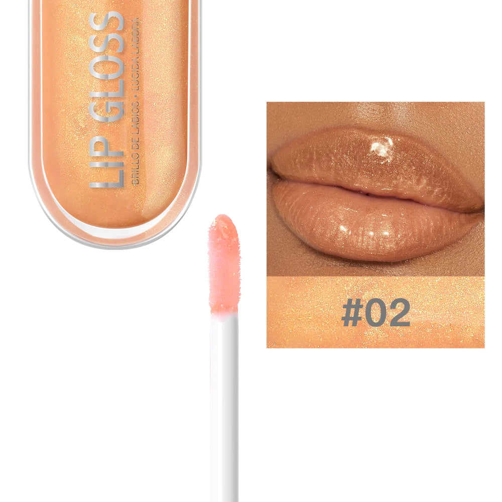 12 Colors Glitter Lip Gloss – Long-Lasting Diamond Pearlescent Metallic Liquid Lipstick