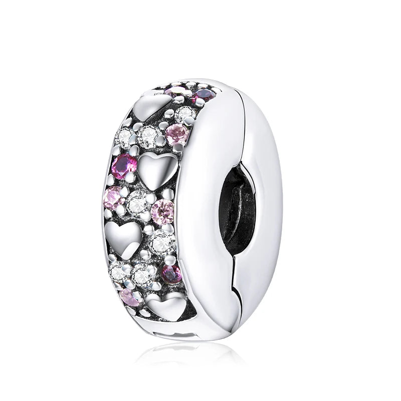 Sterling Silver Spiritual Heart Infinity Charm Bead – Fits Charm Bracelets, Lucky Symbol Jewelry for Women