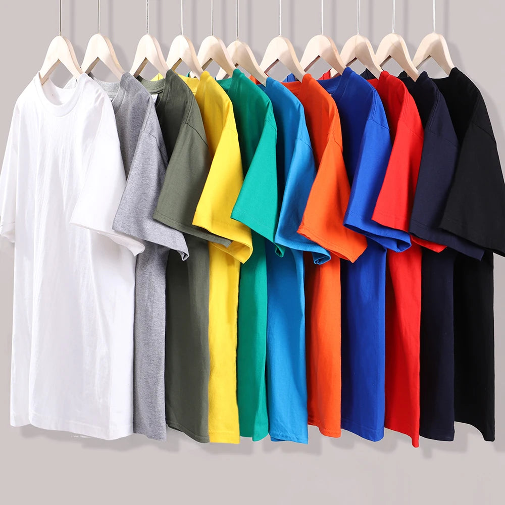 "Peace Was Never An Option" Graphic Cotton T-Shirt – Casual Loose Fit Cartoon Print for Men