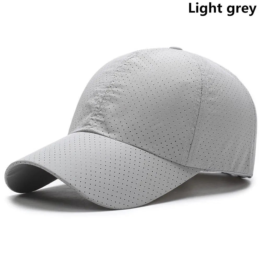 Unisex Quick-Drying Mesh Baseball Cap – Breathable Sun Protection Hat for Summer Travel and Sports