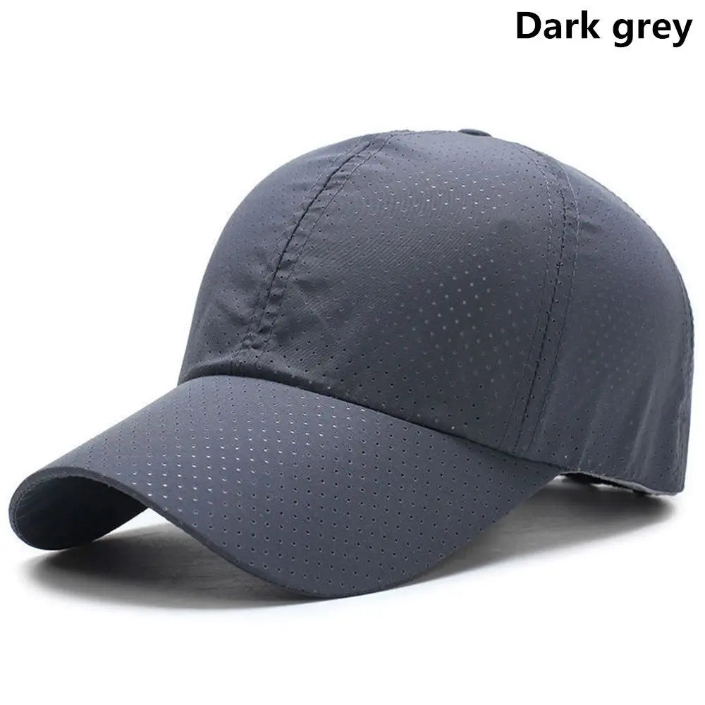 Unisex Quick-Drying Mesh Baseball Cap – Breathable Sun Protection Hat for Summer Travel and Sports