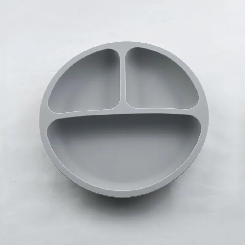 Baby Silicone Suction Plate – Smile Face Cartoon Toddler Tableware for Safe & Fun Feeding