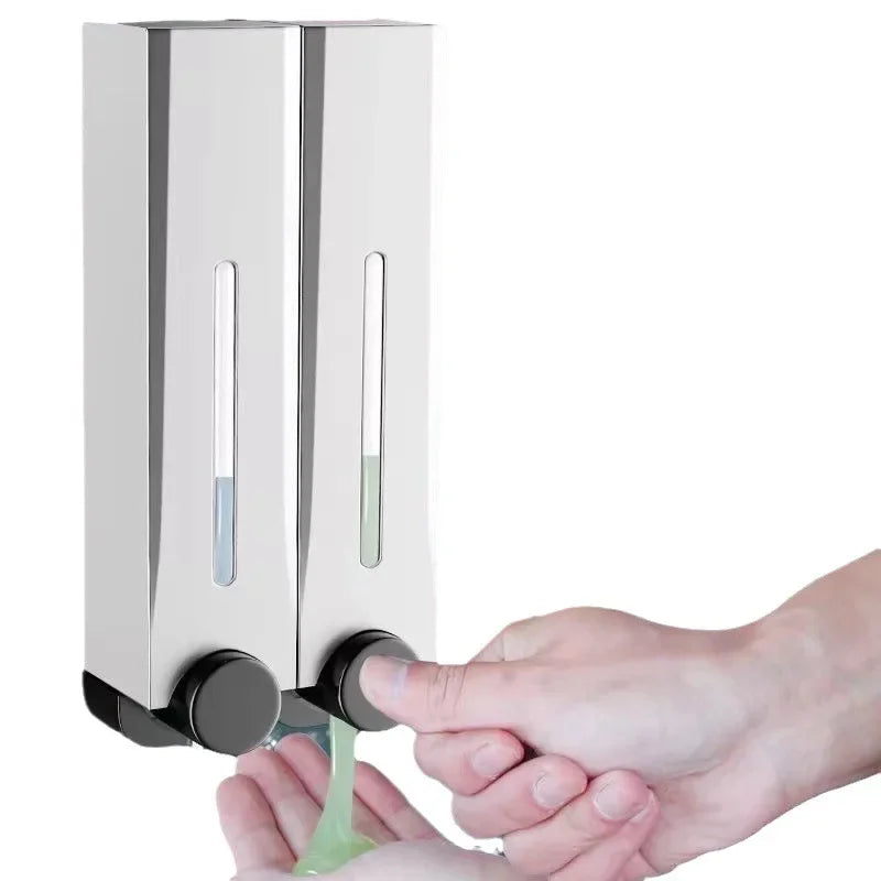 500ML Wall-Mounted Soap Dispenser – Modern Press-Type Shower Gel and Detergent Dispenser for Bathroom