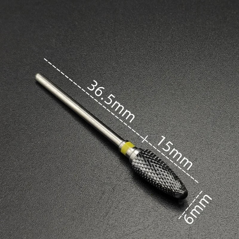 Ceramic Nail Drill Bit – 3/32" Carbide Milling Cutter for Electric Nail Drill, Manicure, Pedicure & Callus Care